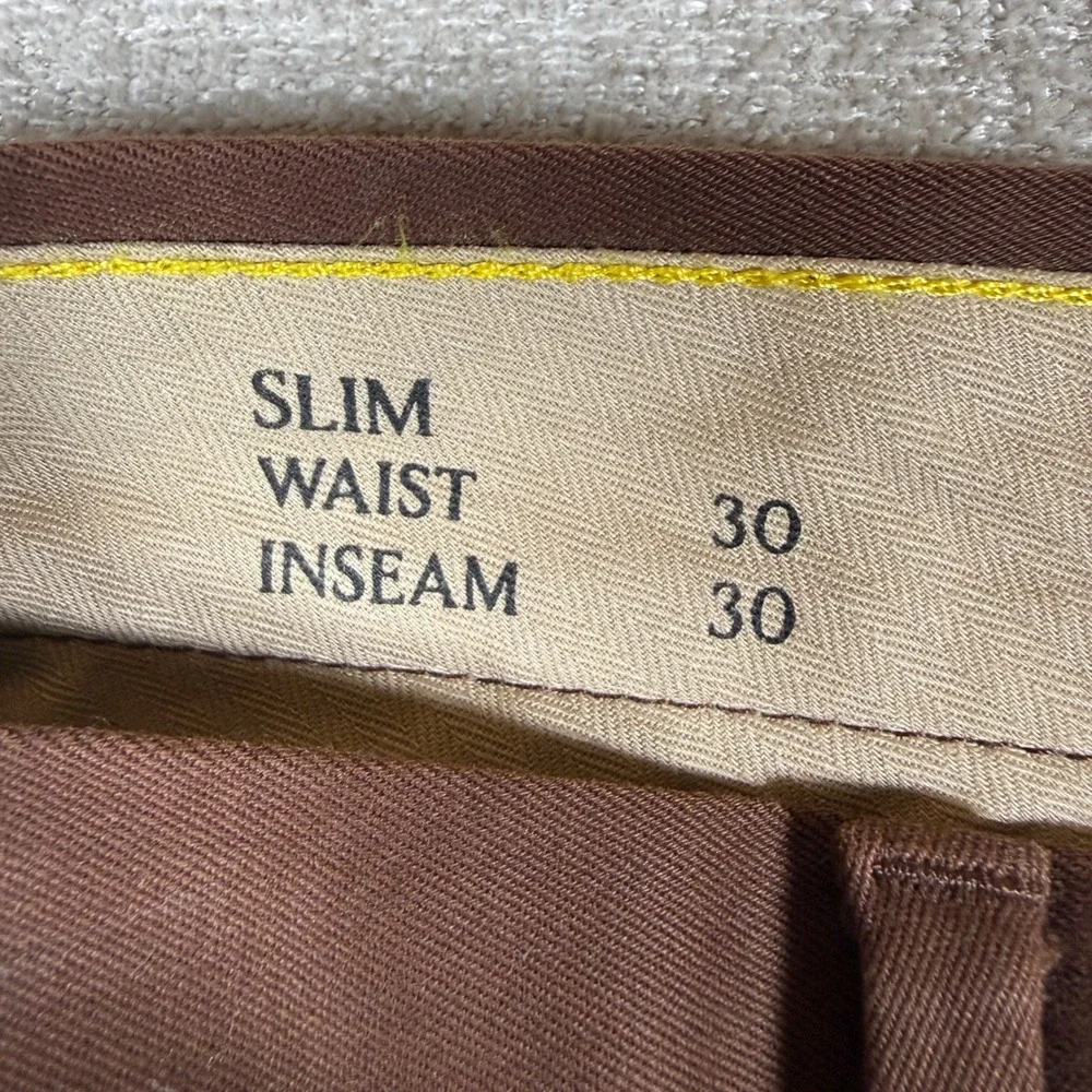 Banana Republic Rapid Movement Chino Mens 30/30 Earth Brown Slim Stretch Pants